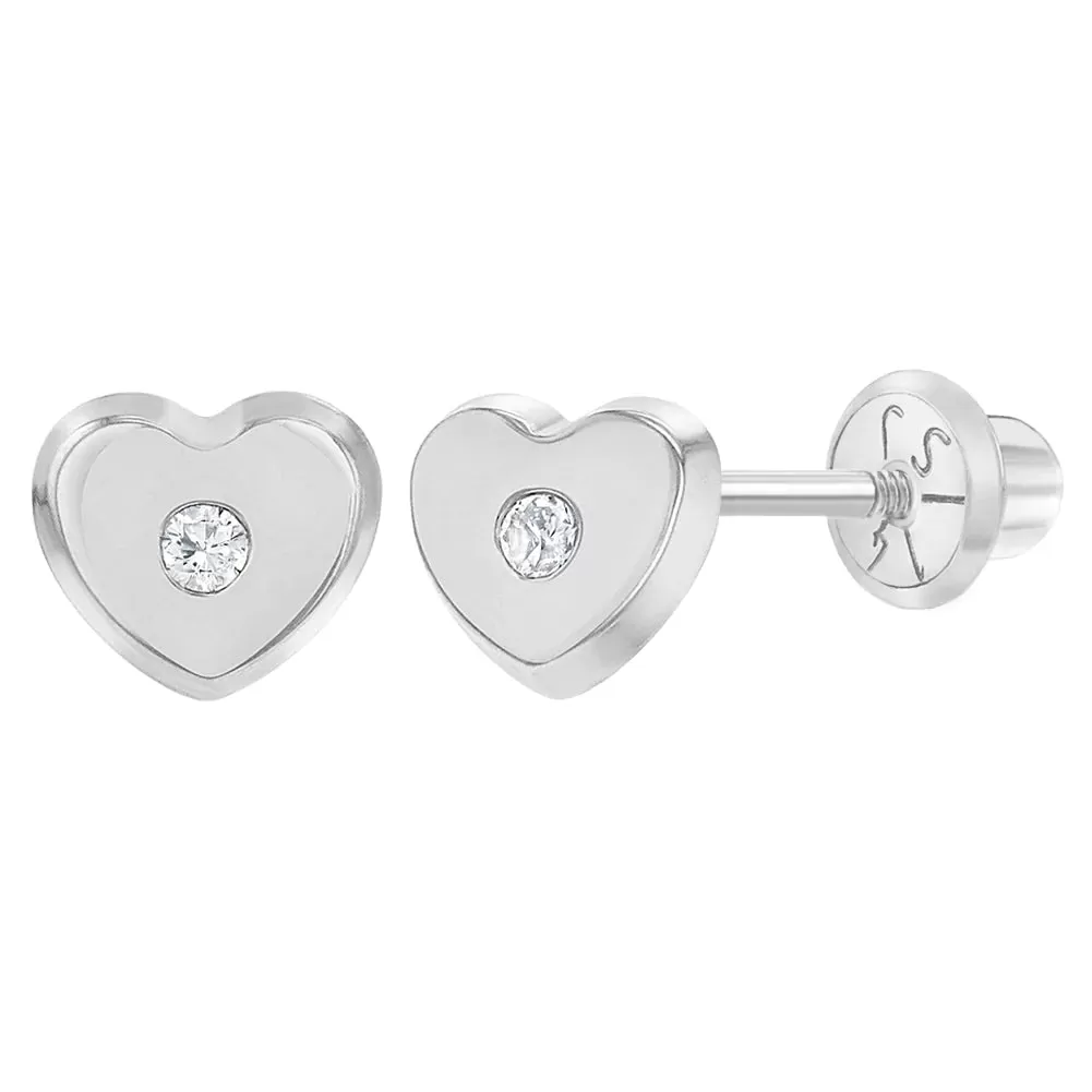 14k Classic Heart Stud