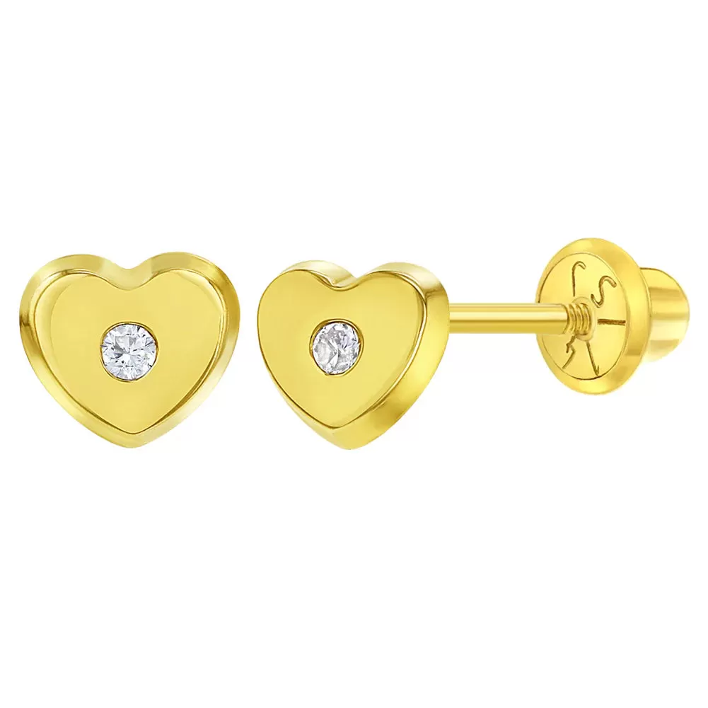 14k Classic Heart Stud