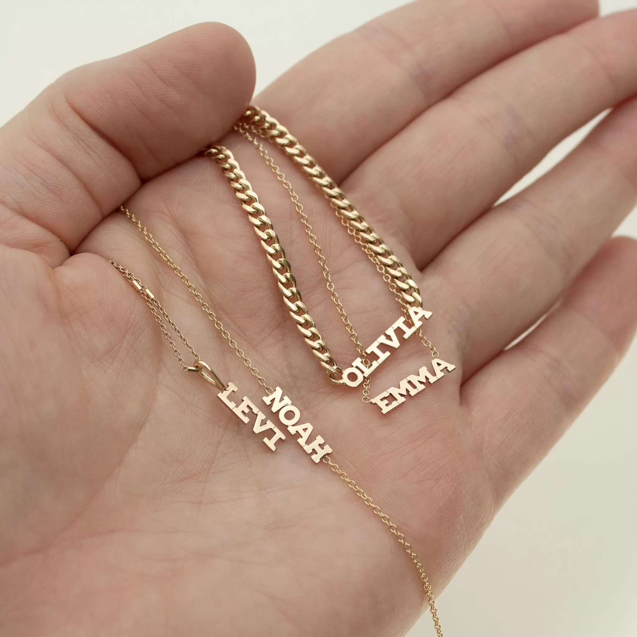 14k Single Custom Itty Bitty Letters Charm Pendant