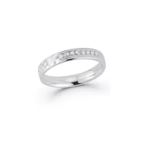 14k White Gold Technorama Comfort Fit Ring Band