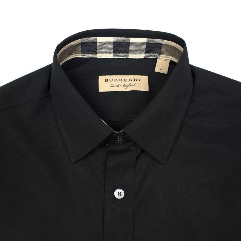 (40% Off) Burberry Cambridge Long Sleeve Shirt Black