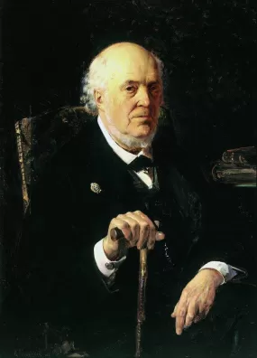 A portrait of E. I. Makovsky