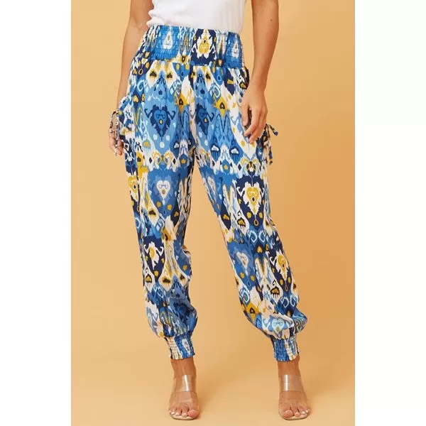 ABSTRACT PRINT HAREM PANTS