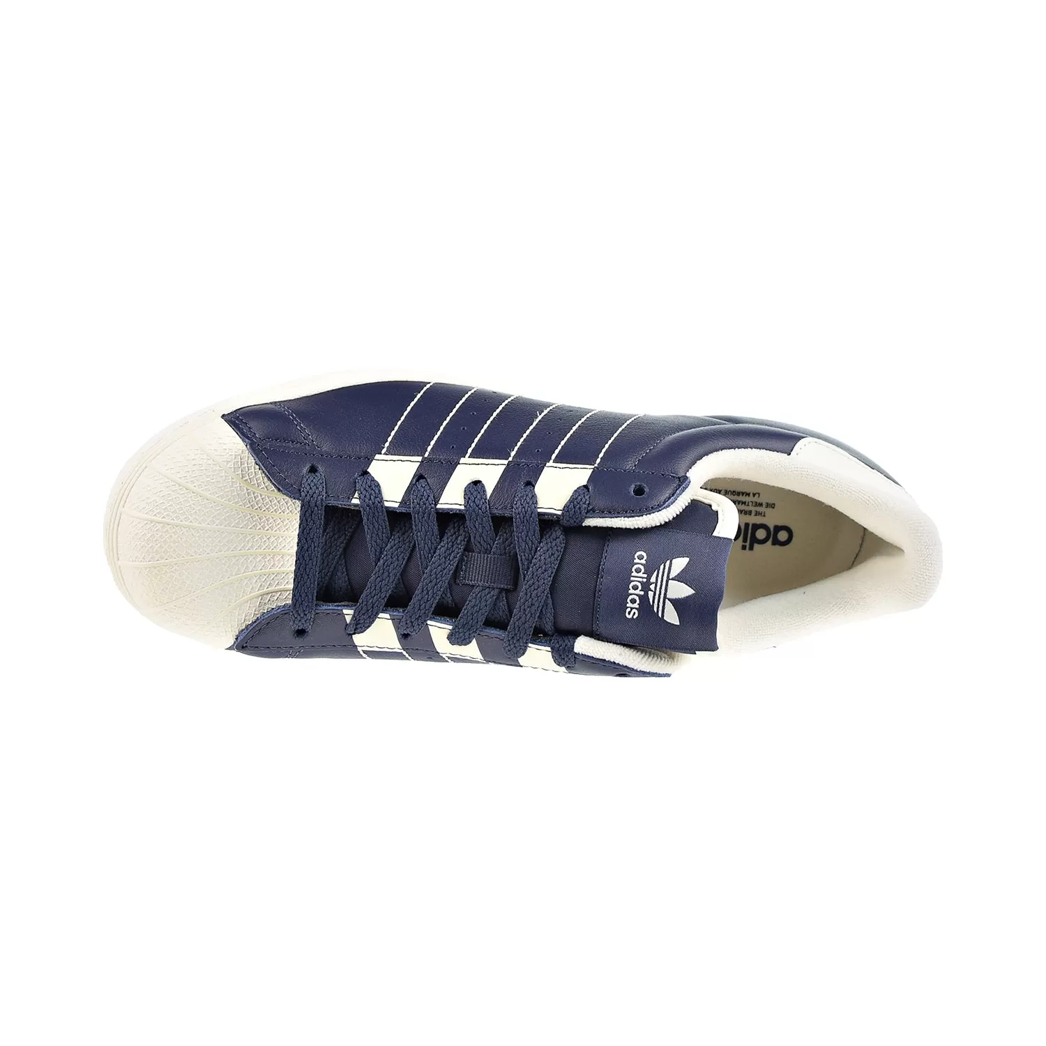 Adidas Men's Superstar Shoes Navy-White