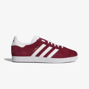 Adidas Originals | GAZELLE  { BURGANDY/CLOUD WHITE