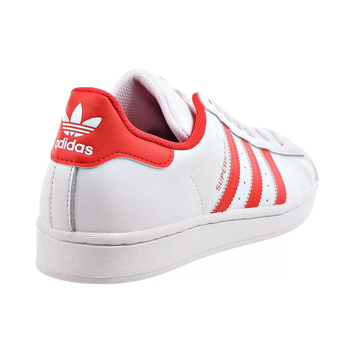 Adidas Superstar Men's Shoes Cloud White-Vivid Red