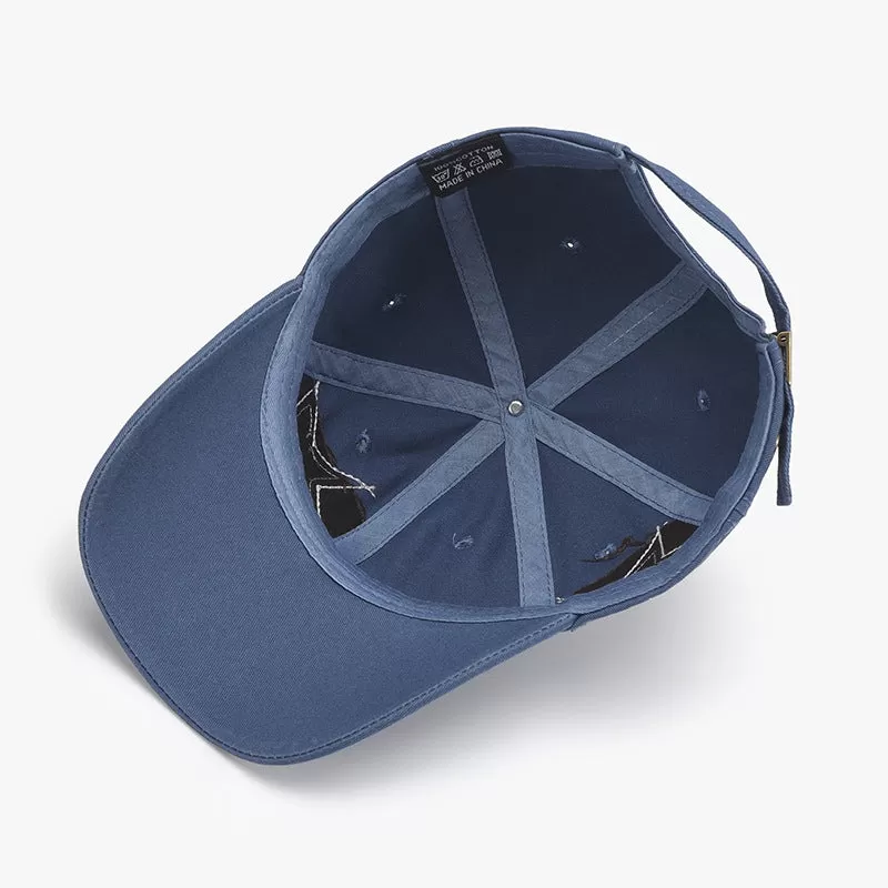 Adjustable Star Raw Hem Cap - Trendy, Comfortable, and Stylish Headwear for Men and Women - Perfect for Casual Wear and Outdoor Activities