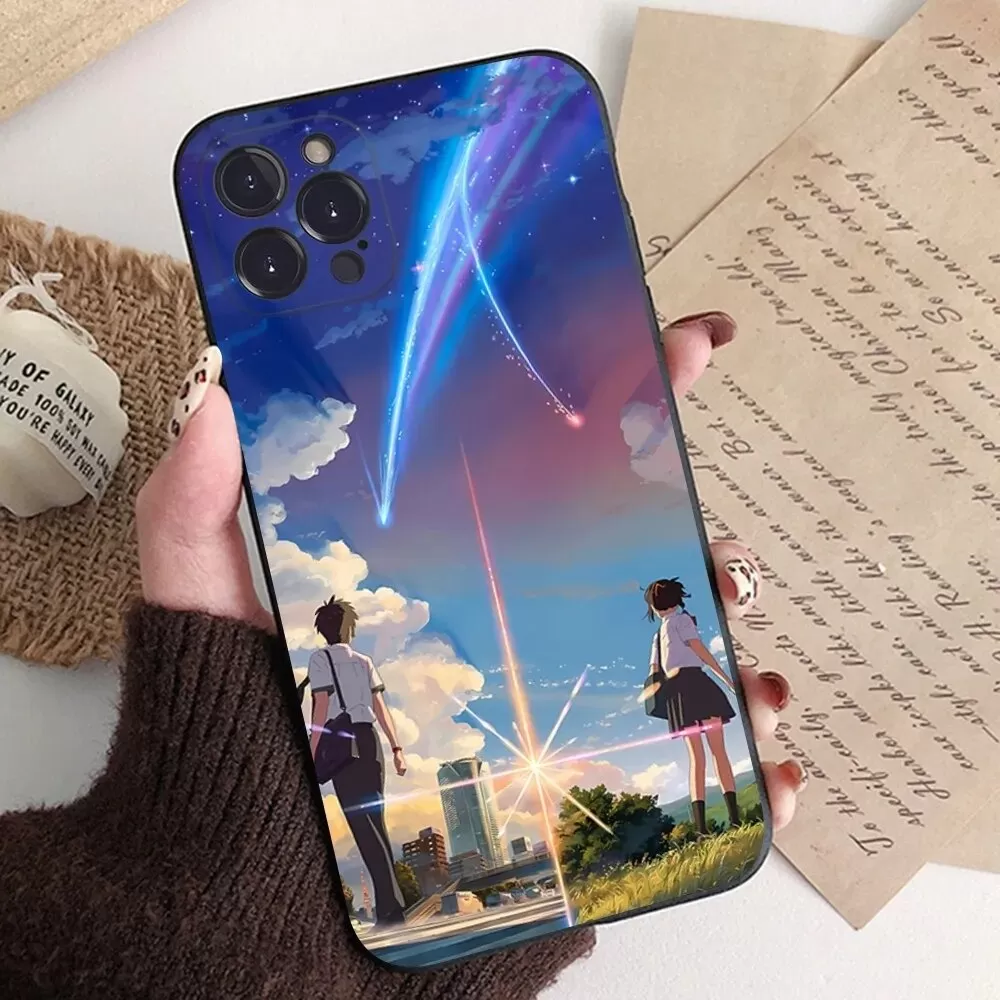 Anime Your Name Phone Case Silicone Soft For Iphone 15 14 13 12 11 Pro Mini XS MAX 8 7 6 Plus X XS XR Cover