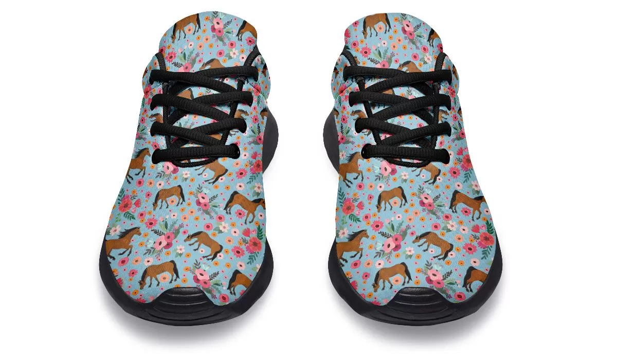 Arabian Horse Flower Sneakers