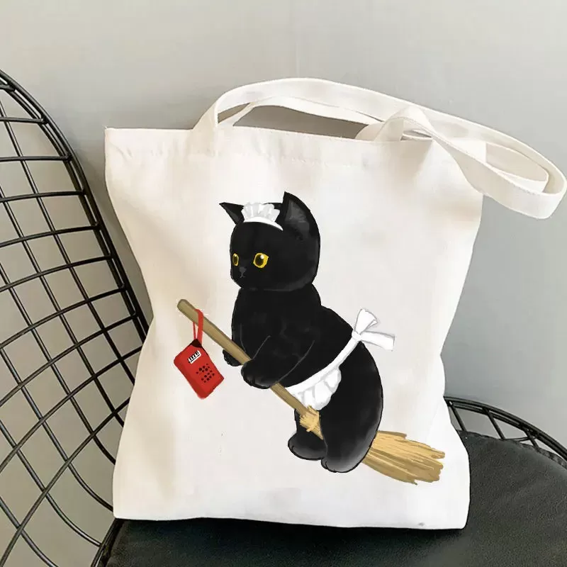 Asian Style Cat Animal Reusable Shopping Bag