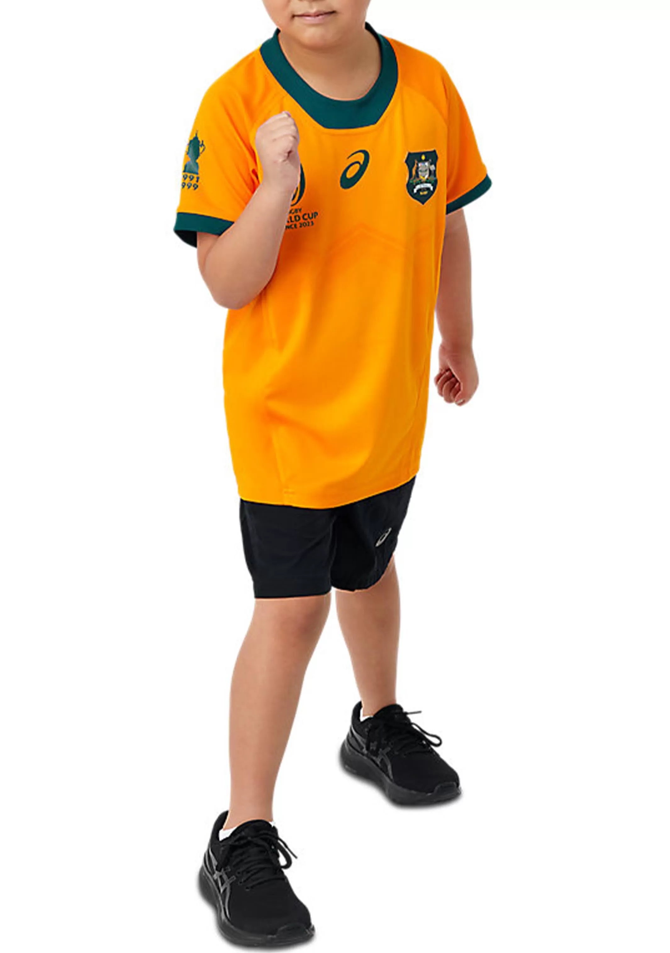 Asics Kids Wallabies RWC23 Replica Home Jersey Youth <br> 2114A308 750