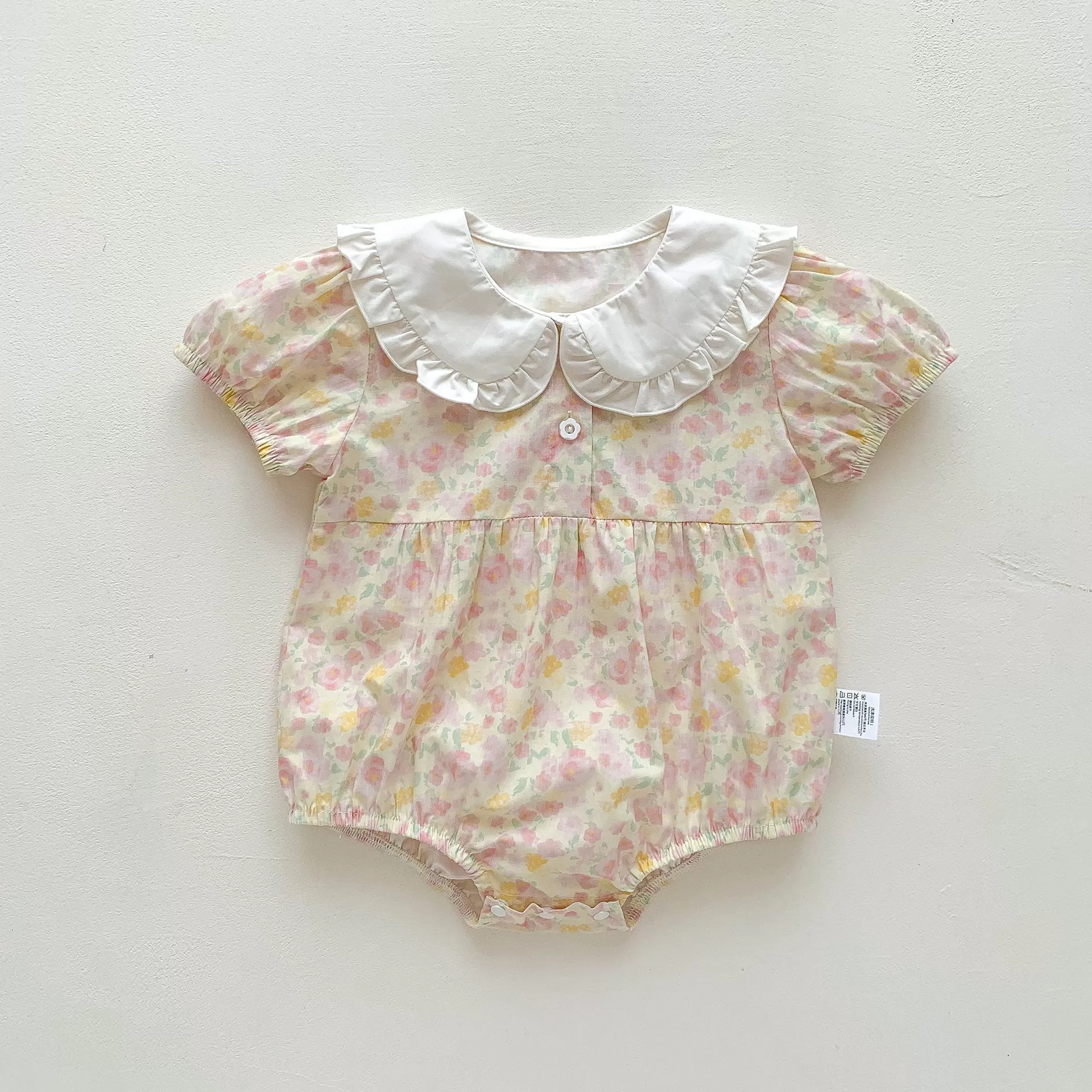 Baby Girls Flower Print Rompers