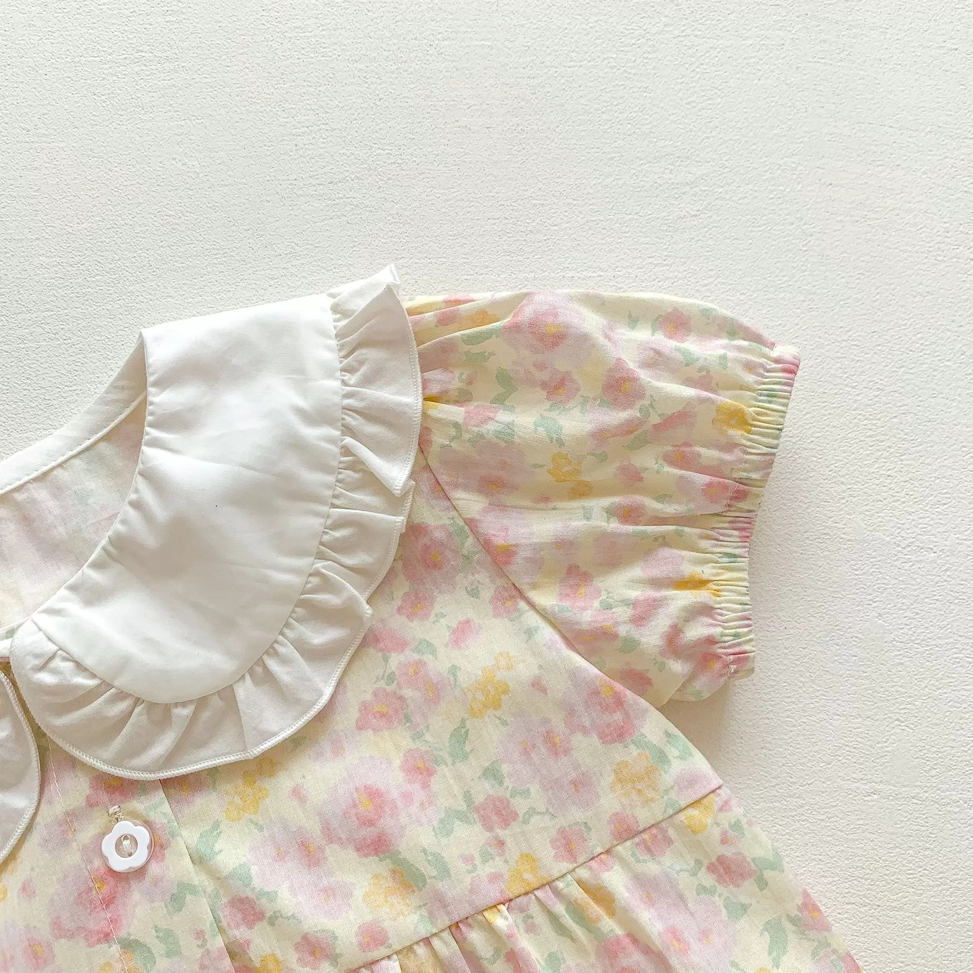 Baby Girls Flower Print Rompers