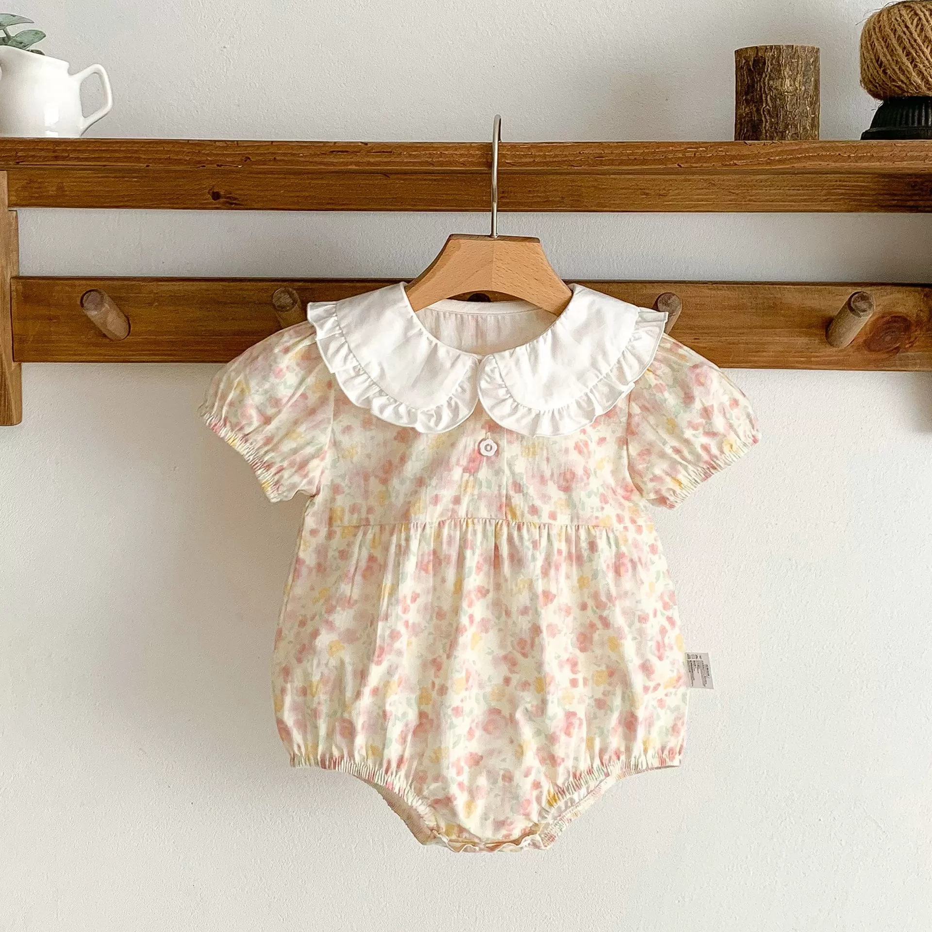 Baby Girls Flower Print Rompers