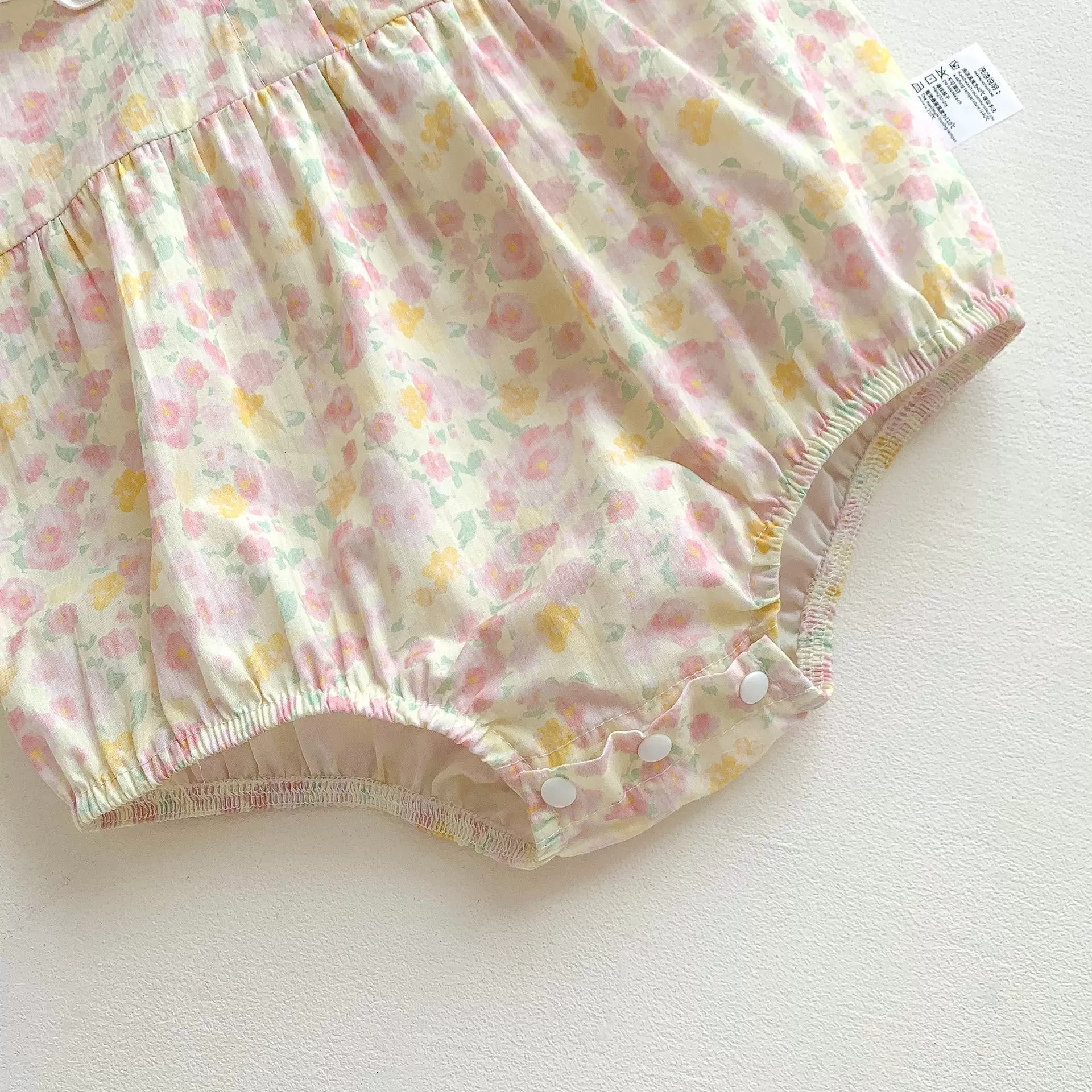 Baby Girls Flower Print Rompers