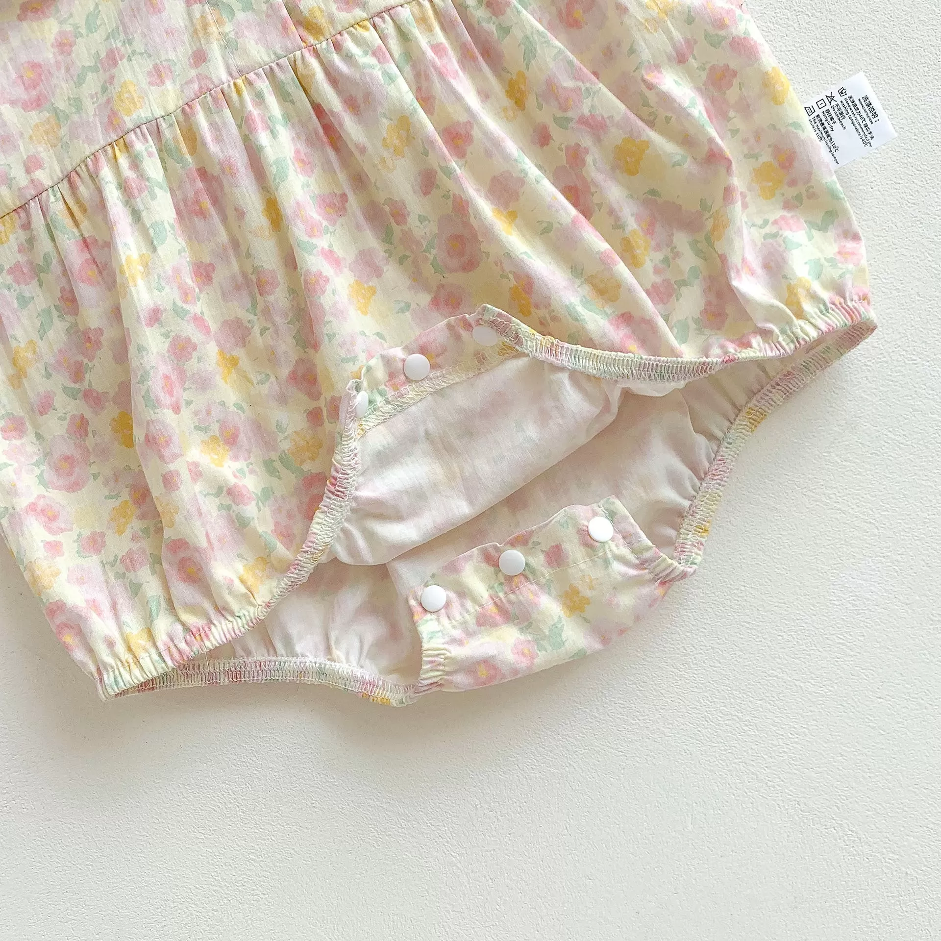 Baby Girls Flower Print Rompers