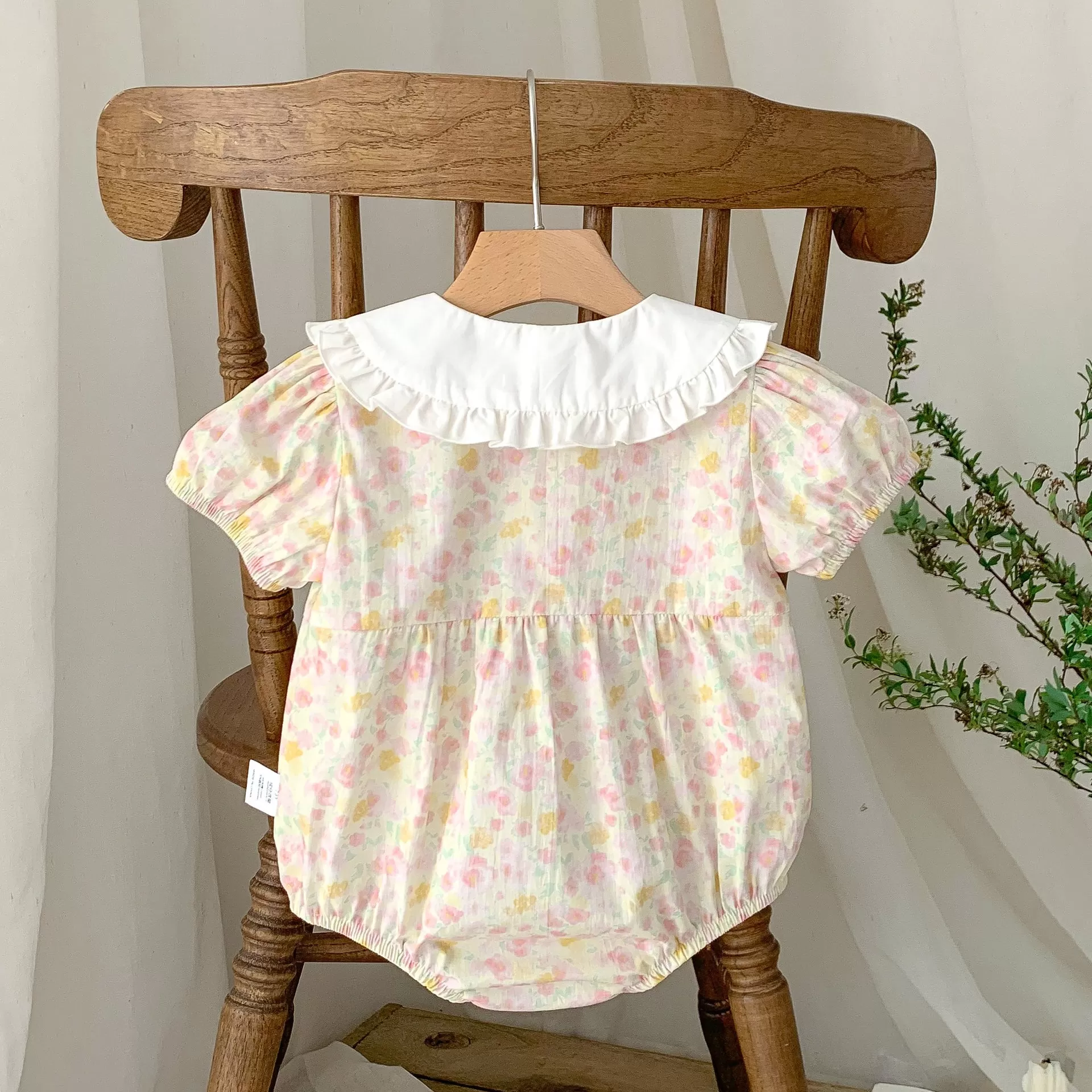 Baby Girls Flower Print Rompers