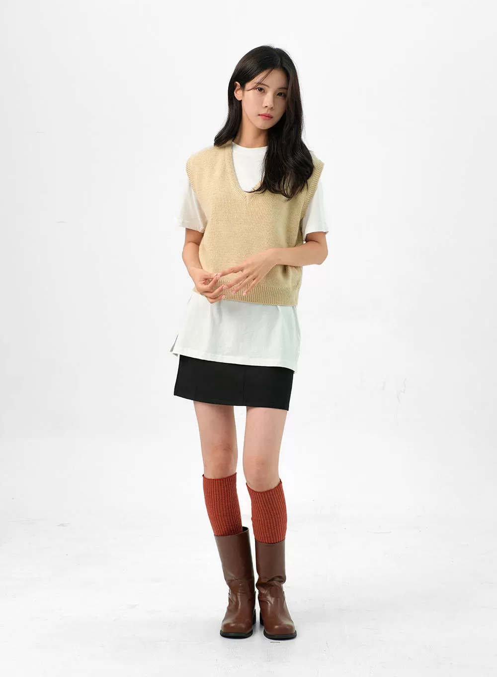 Basic Cotton Mini Skirt OG323