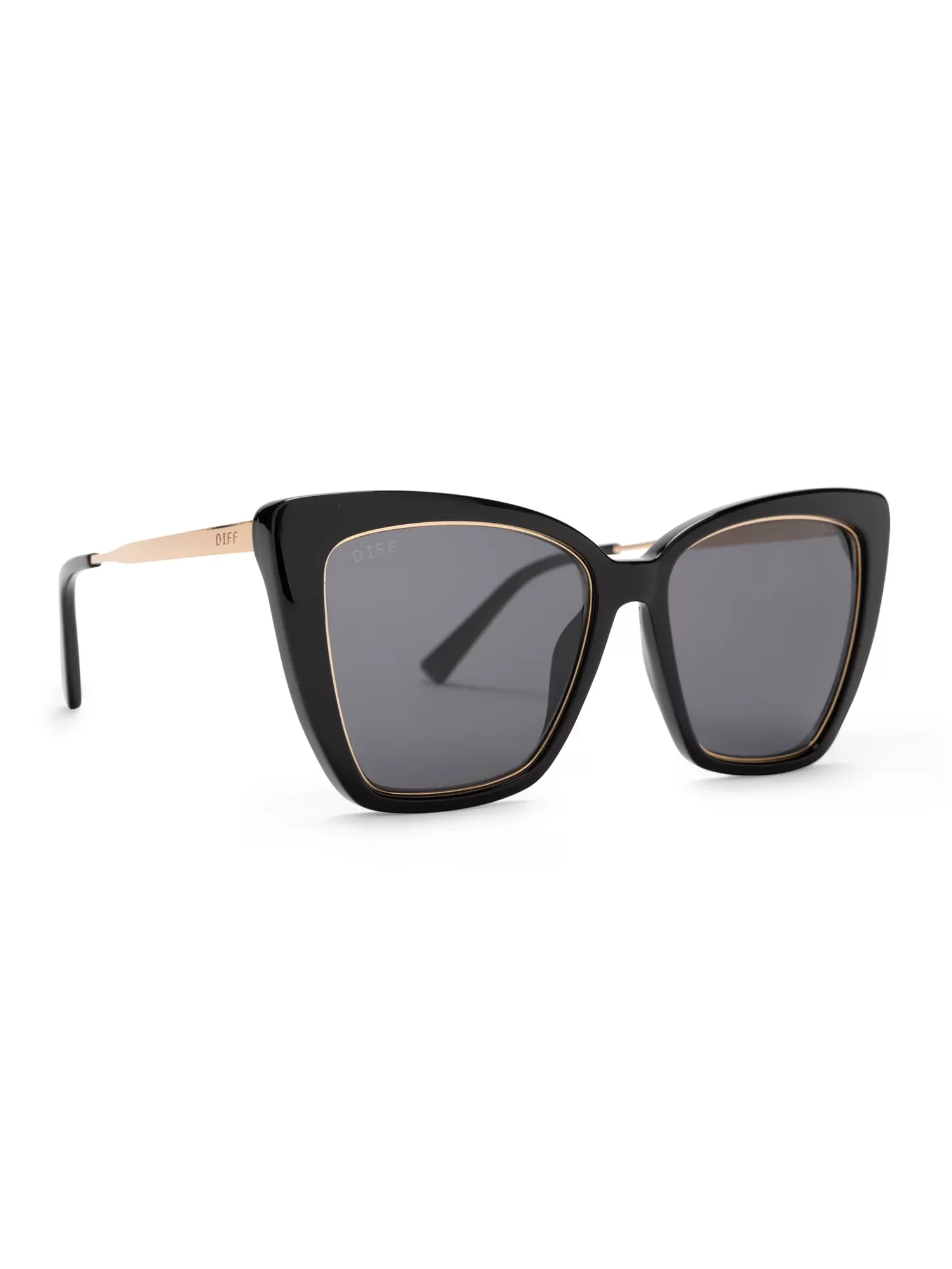 Becky IV Sunnies in Black Grey Polarized