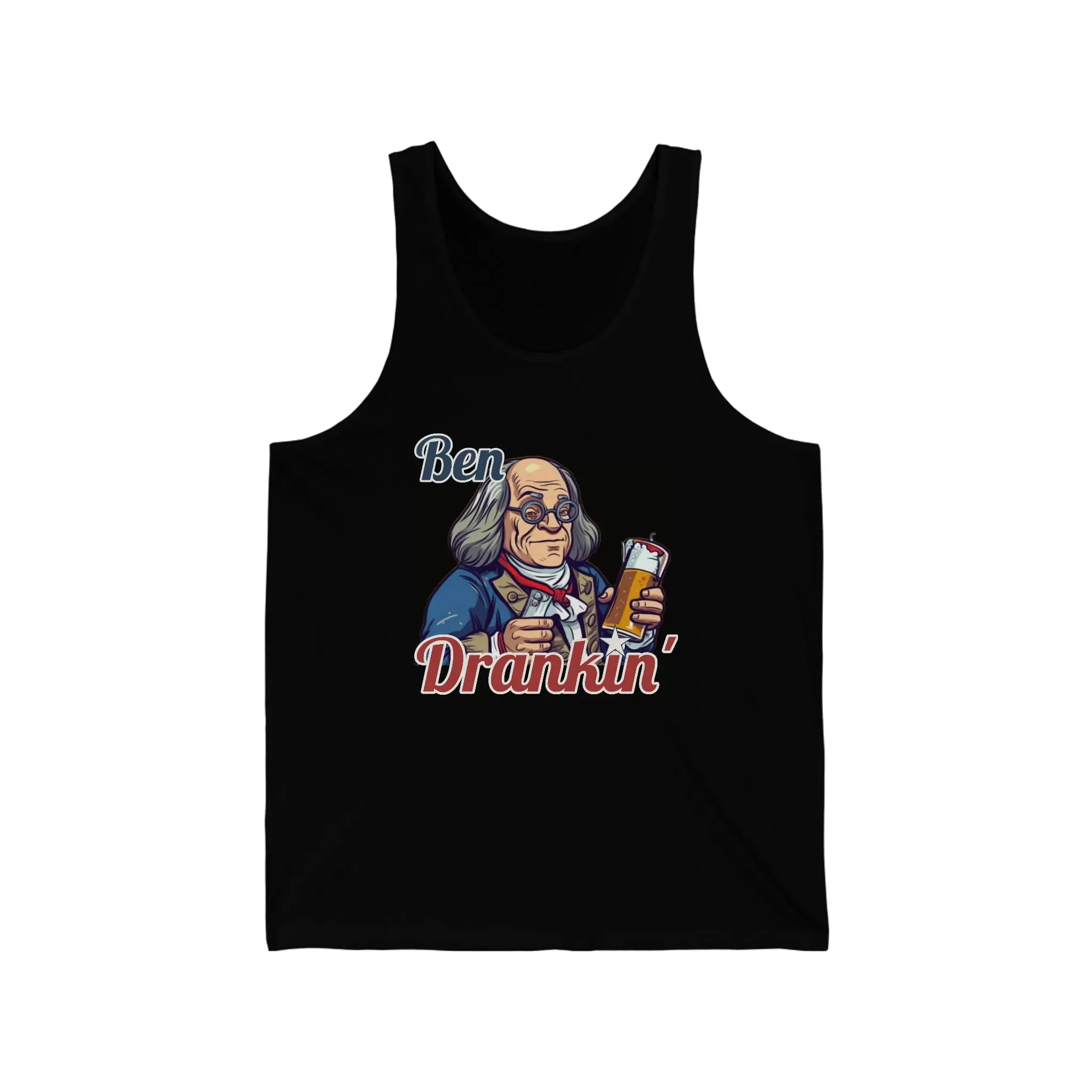 Ben Franklin? More Like Ben Drankin'! Unisex Tank Top