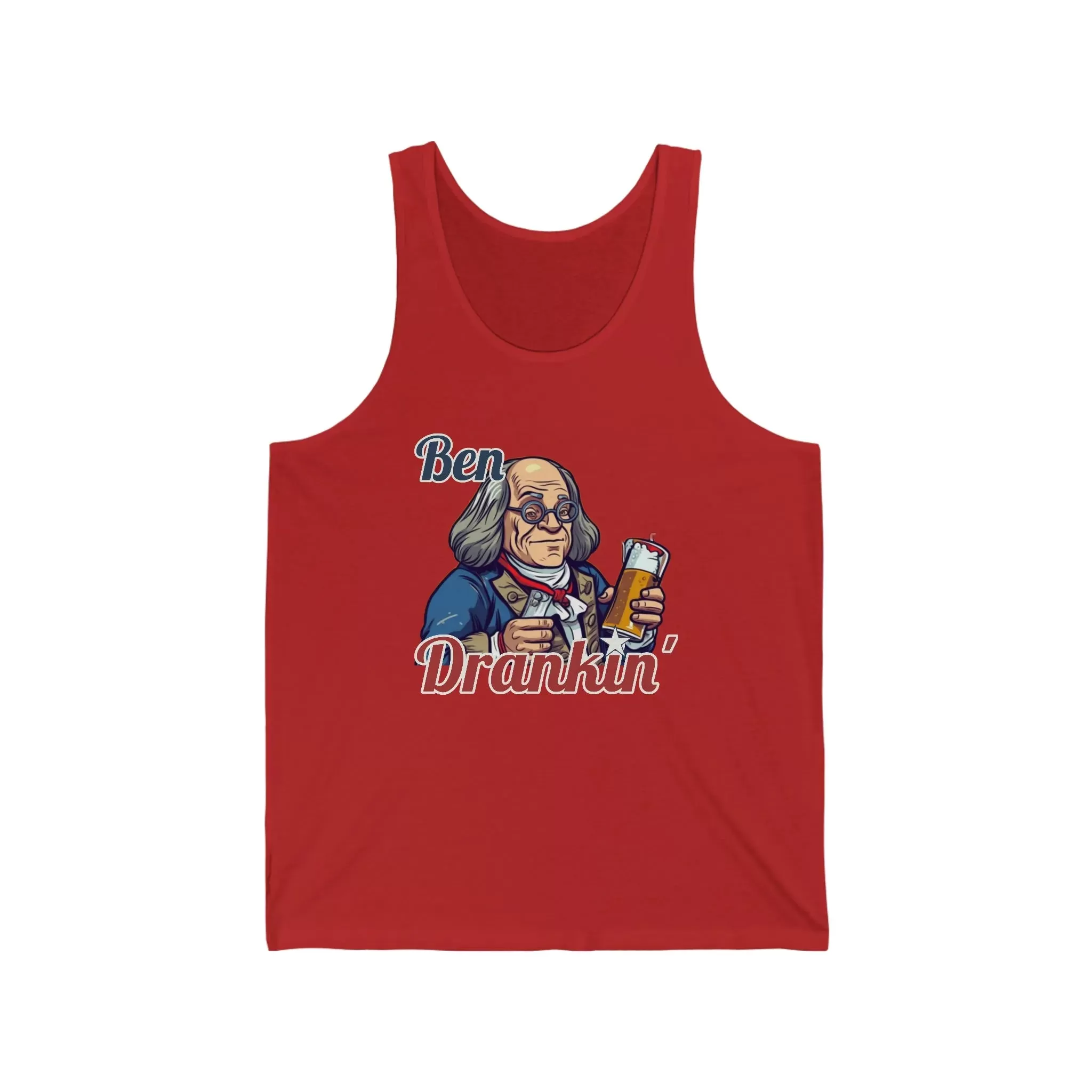 Ben Franklin? More Like Ben Drankin'! Unisex Tank Top