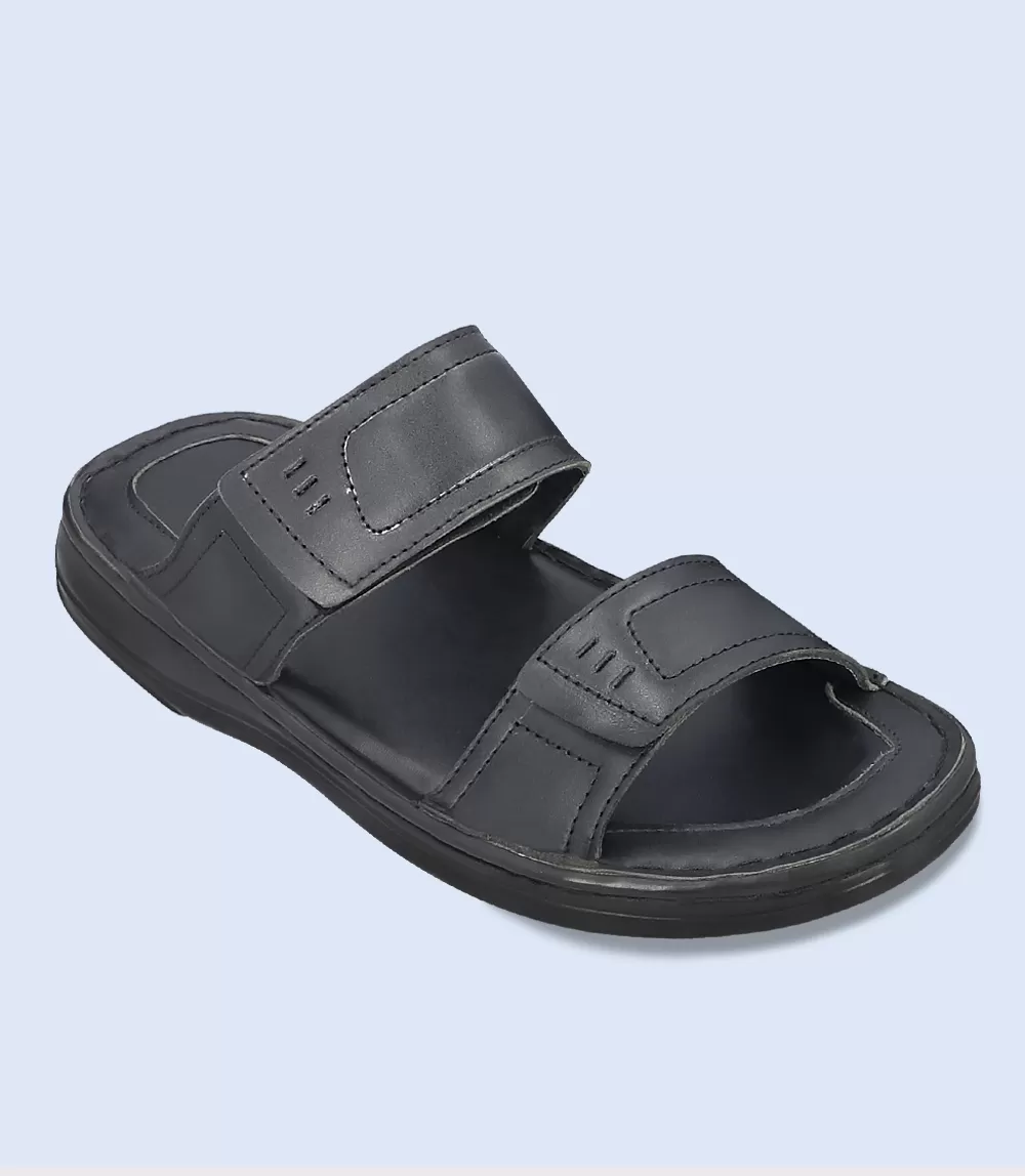 BM4821-BLACK-Men Comfort Slipper