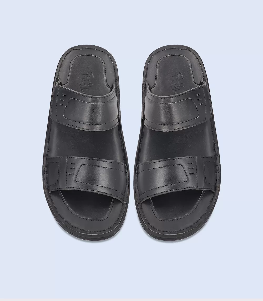 BM4821-BLACK-Men Comfort Slipper