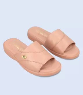 BW9513-PEACH-Women Comfort Slipper