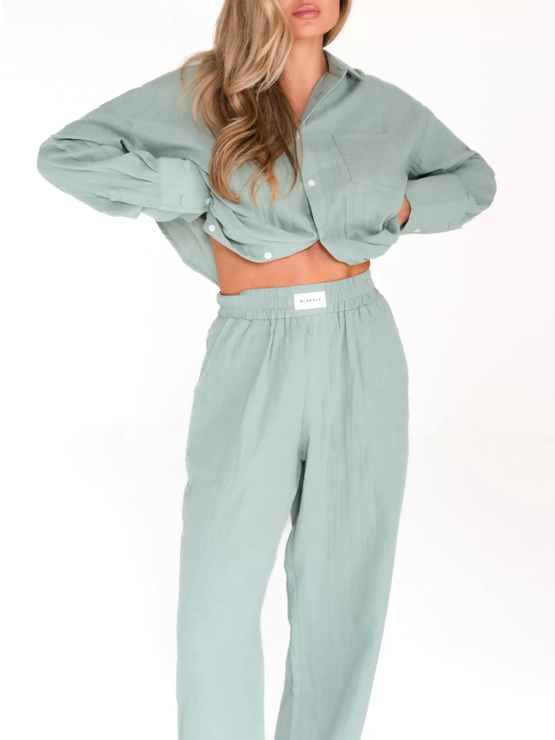 Camilla Trousers - Sage Green