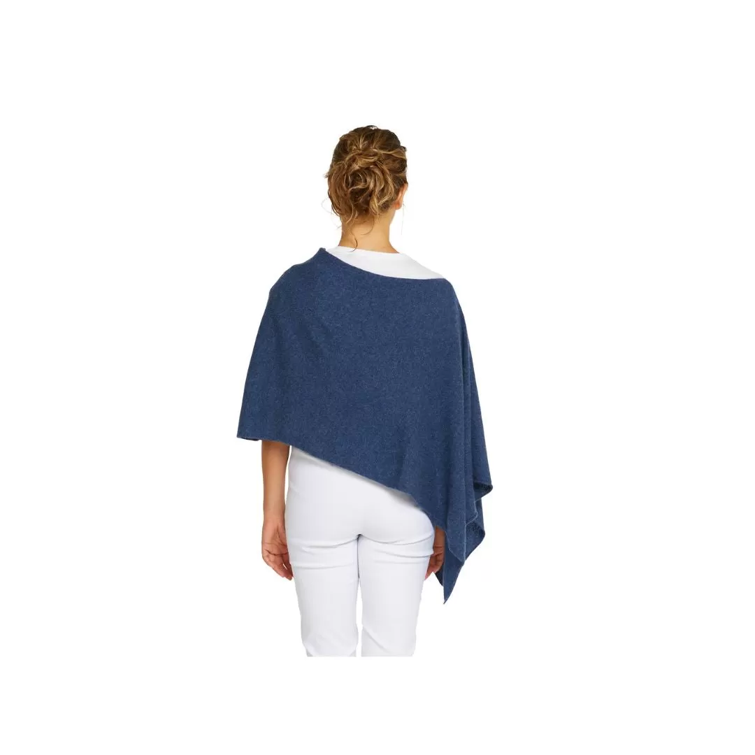 CASHMERE CLASSIC TOPPER - DENIM