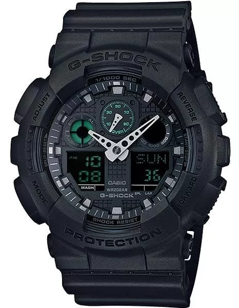 Casio G-Shock Mens LG Analog Digital Chronograph - Magnetic Resistant - Black