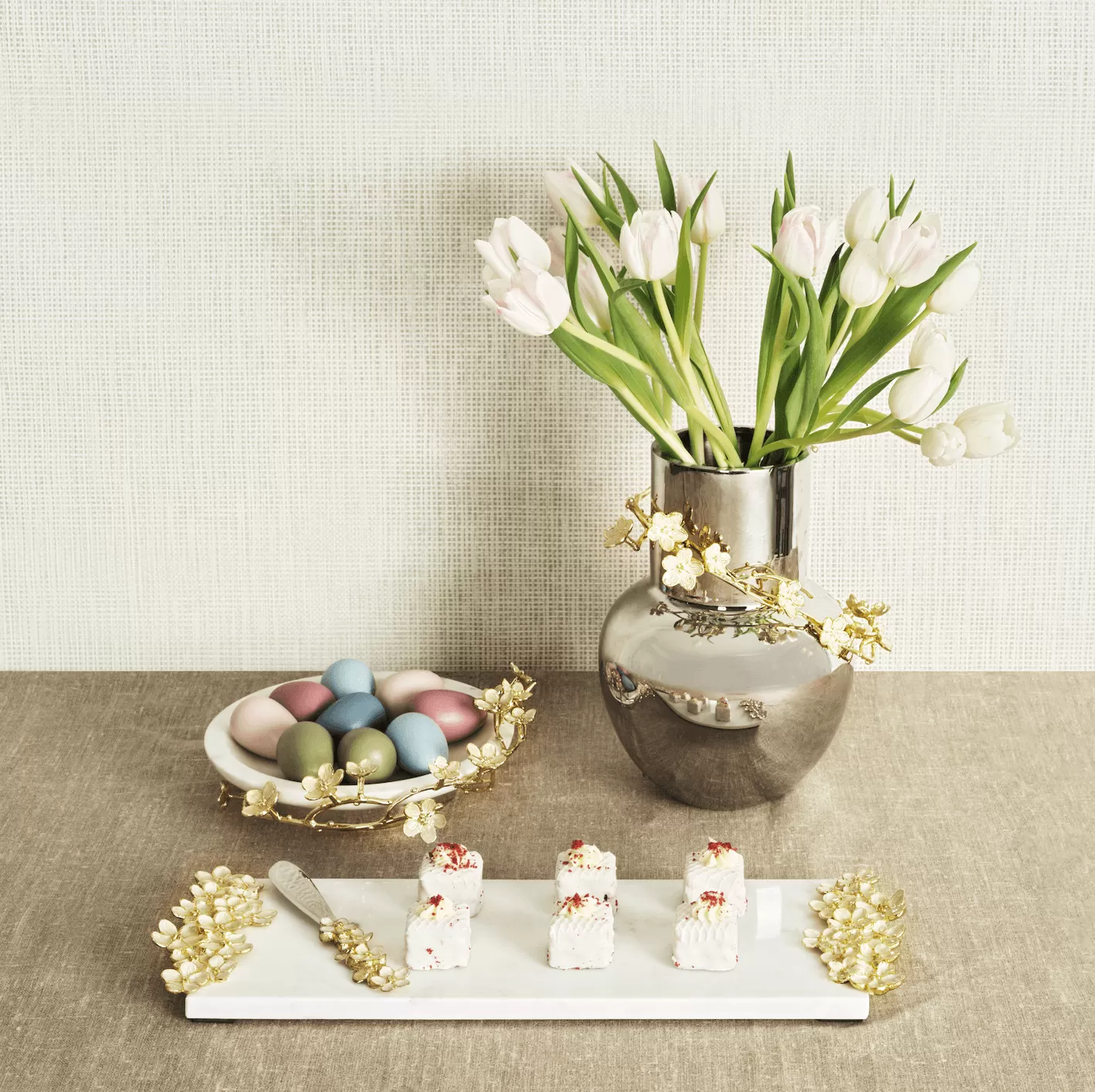 Cherry Blossom Small Cheese Board with Knife