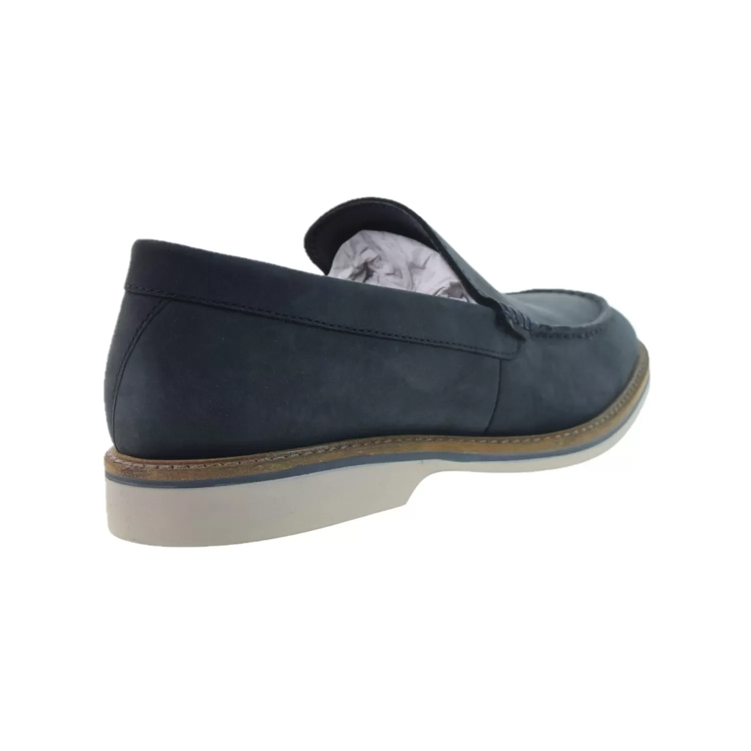 Clarks Atticus Edge Men's Slip-On Loafers Navy Nubuck