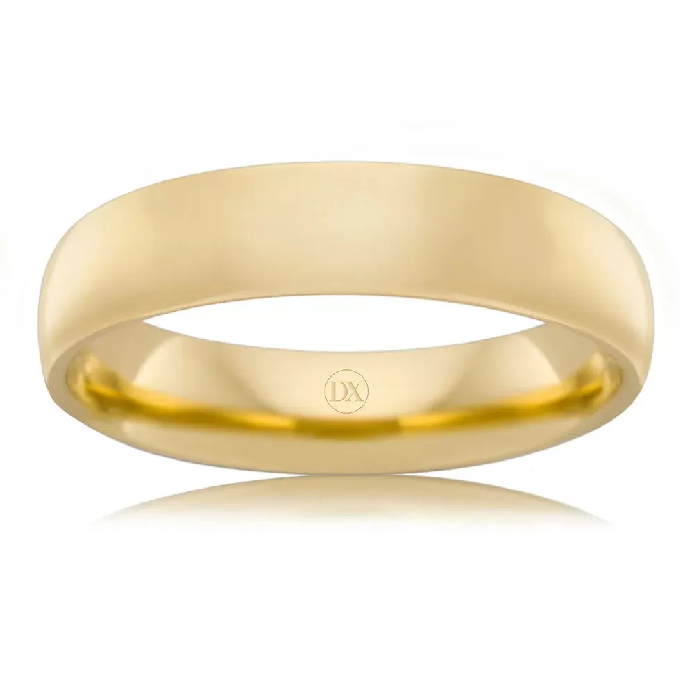 Classic Comfort 5mm - 18ct Yellow Gold