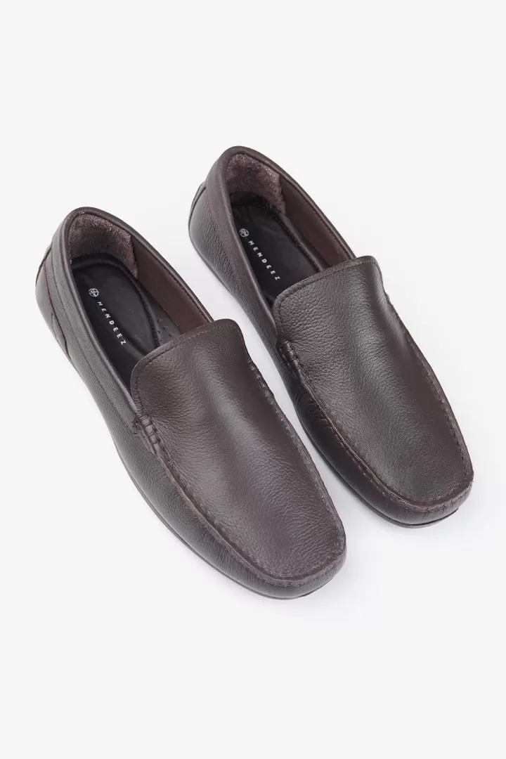 Classic Loafer Shoes - Brown