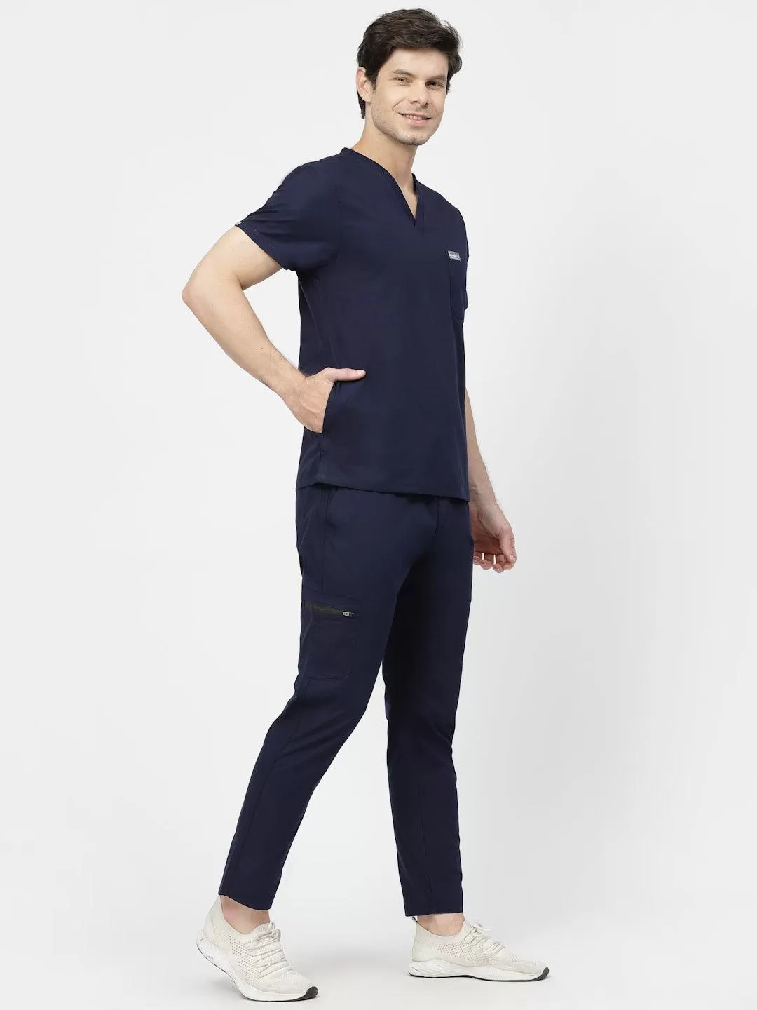 Classic Straight Pant Scrub - (Navy Blue) (Men's)