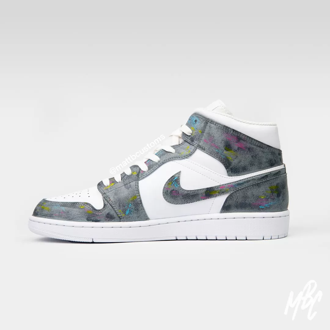 Concrete - Jordan 1 Mid Custom