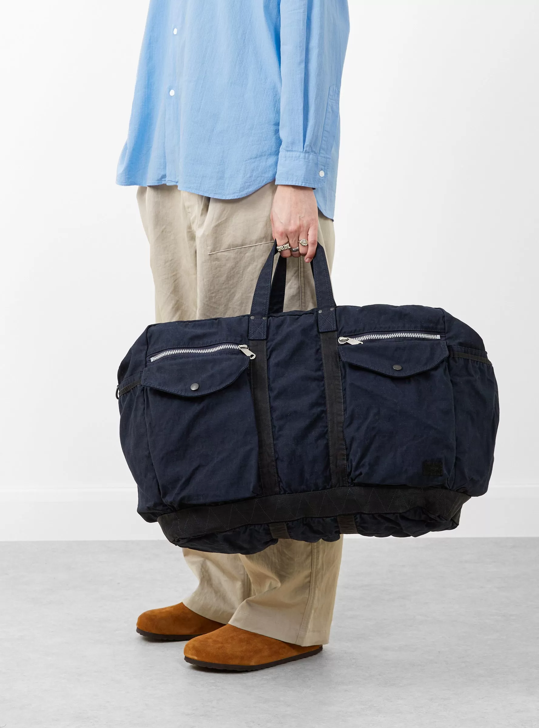 Crag 2Way Boston Bag (L) Navy