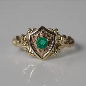 Custom Shield Ring  1323.00