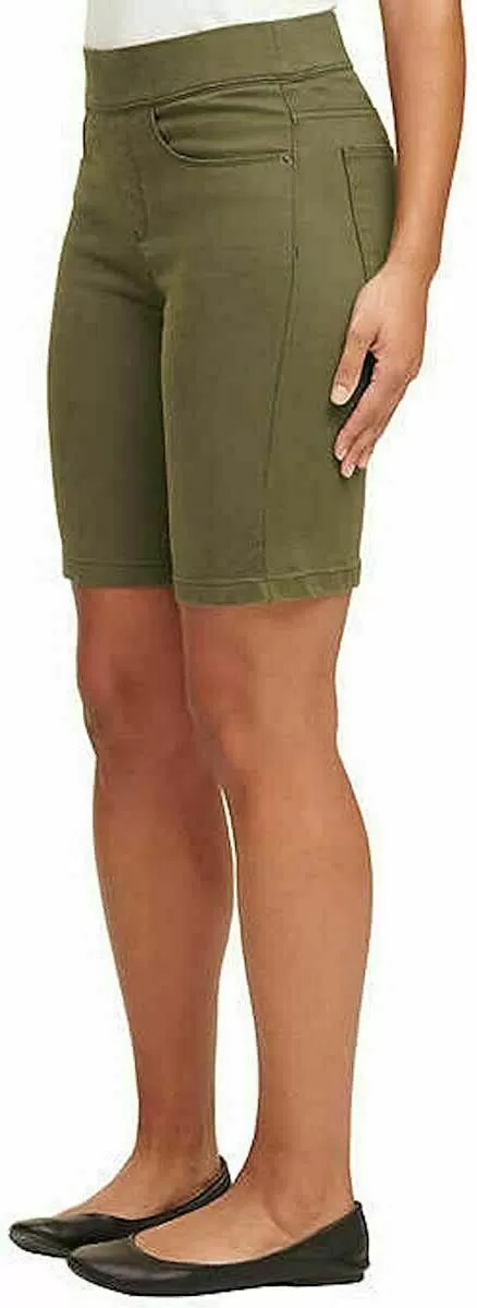 DKNY Women's Comfort  Stretch Pull-On Bermuda Shorts