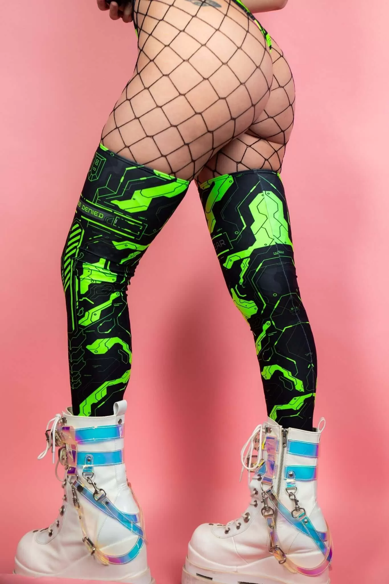 Electronika Leg Sleeves - UV Green