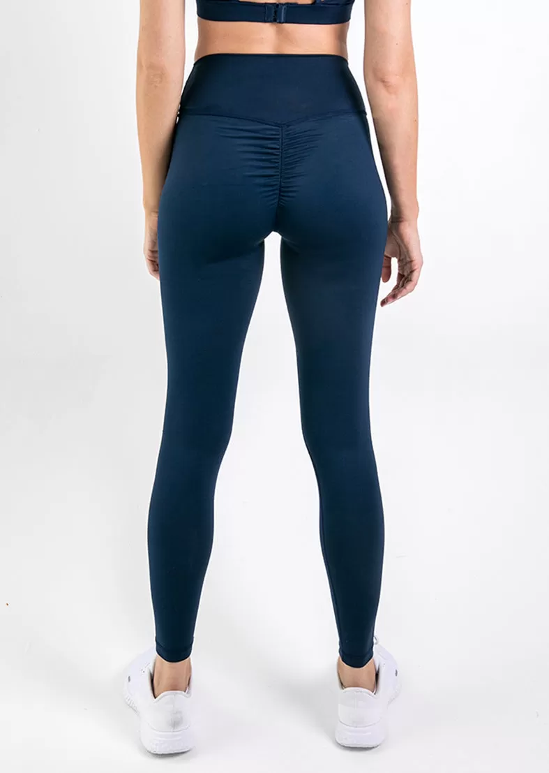 Elevate Touch Scrunch Bum Legging Navy