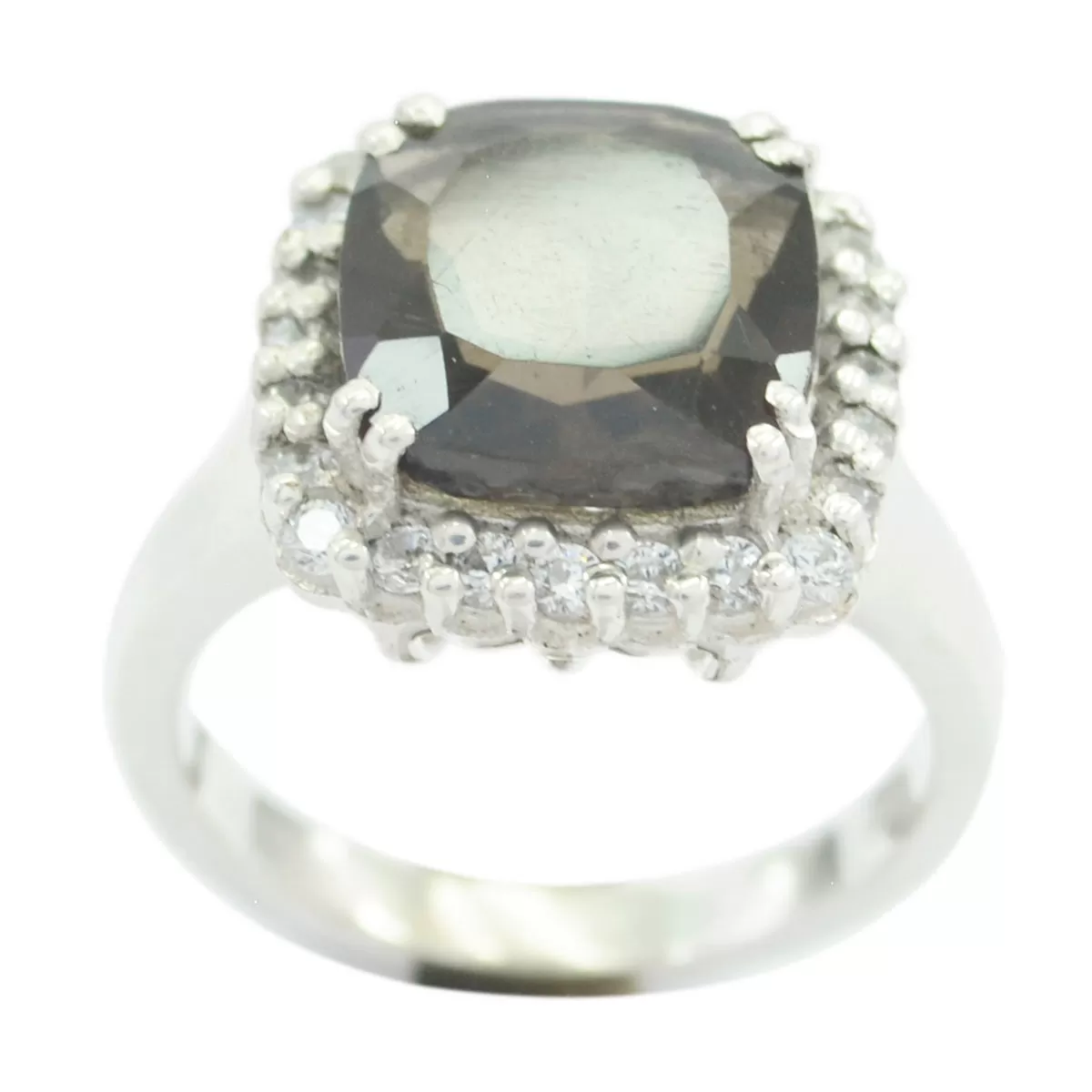 Exporter Gem Smoky Quartz Sterling Silver Ring Little Girls Jewelry Box