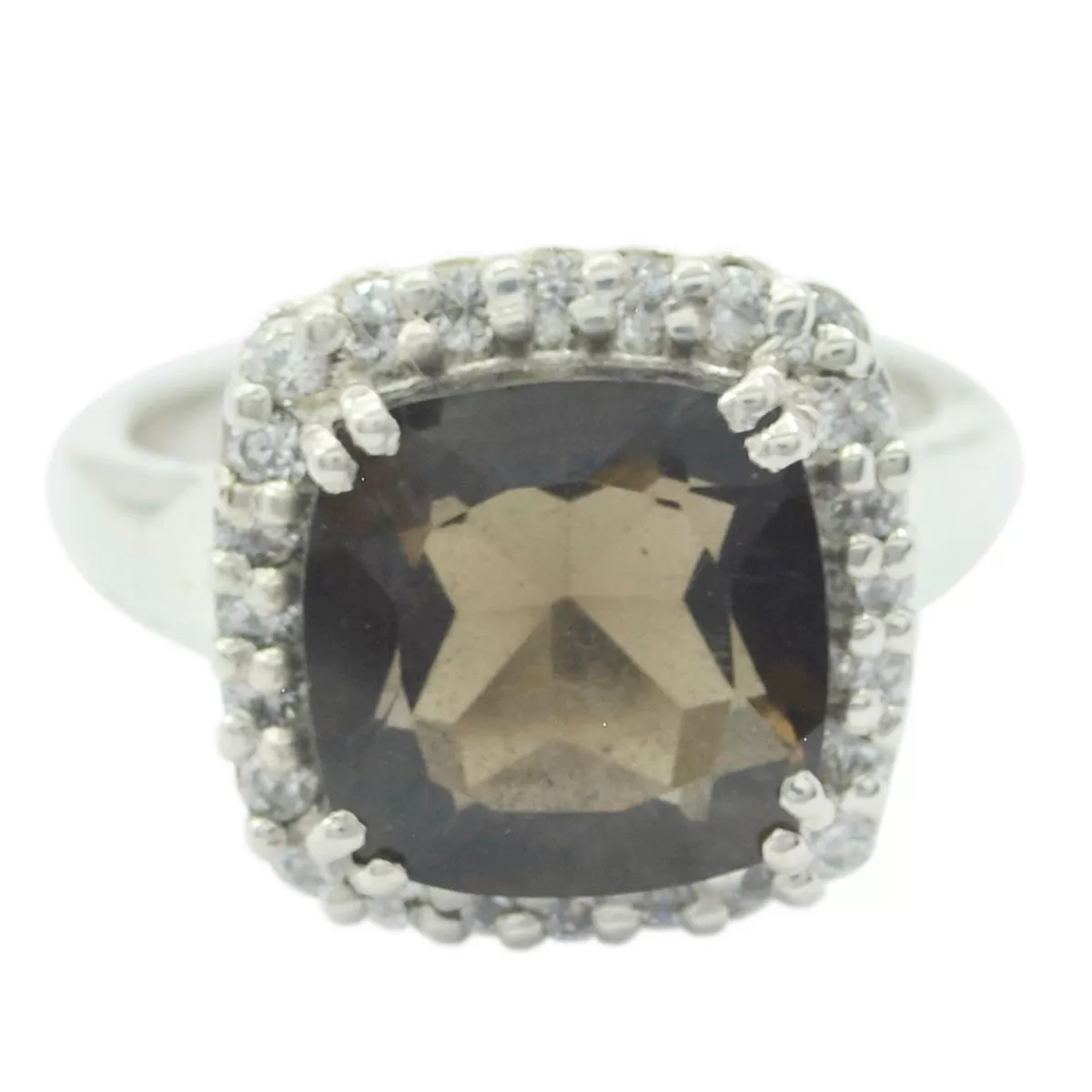 Exporter Gem Smoky Quartz Sterling Silver Ring Little Girls Jewelry Box