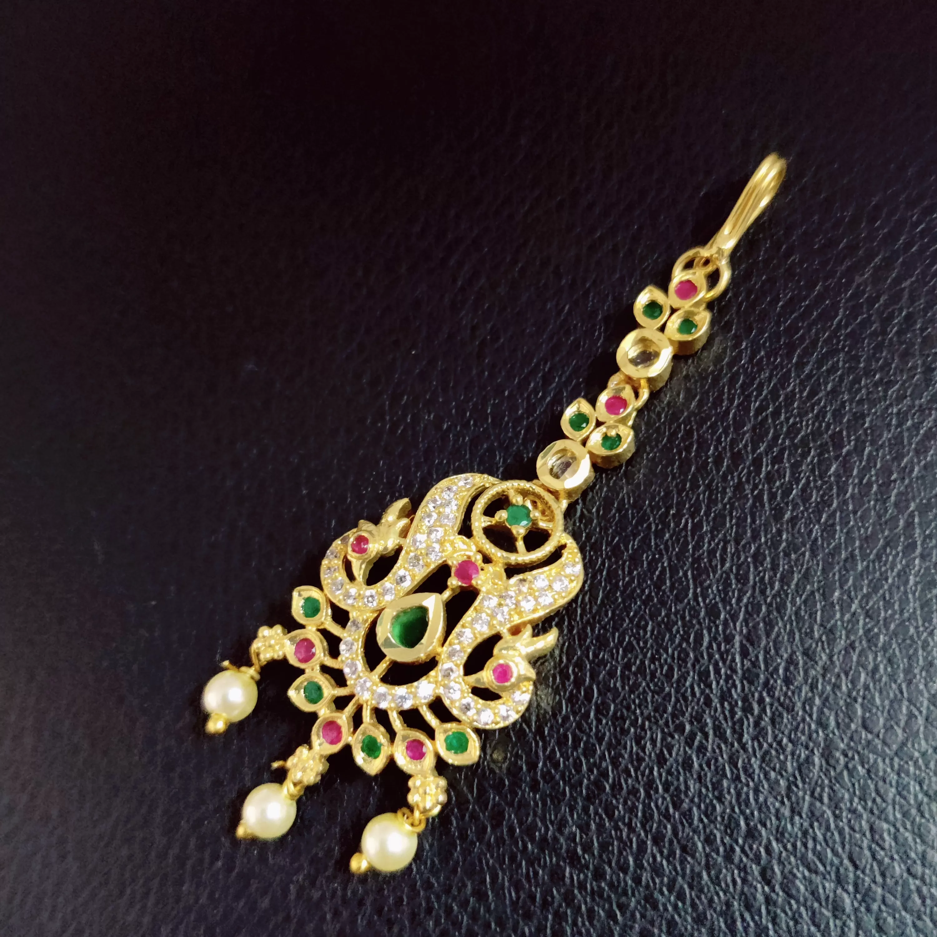 Festive Foliage Gold Plated Tika