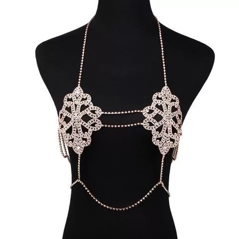 Flower Chain Body Chain Bra