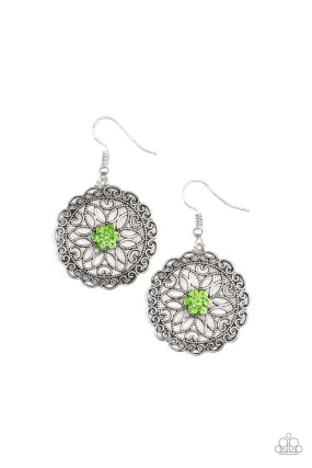 Flower Shop Sparkle - Green Earring