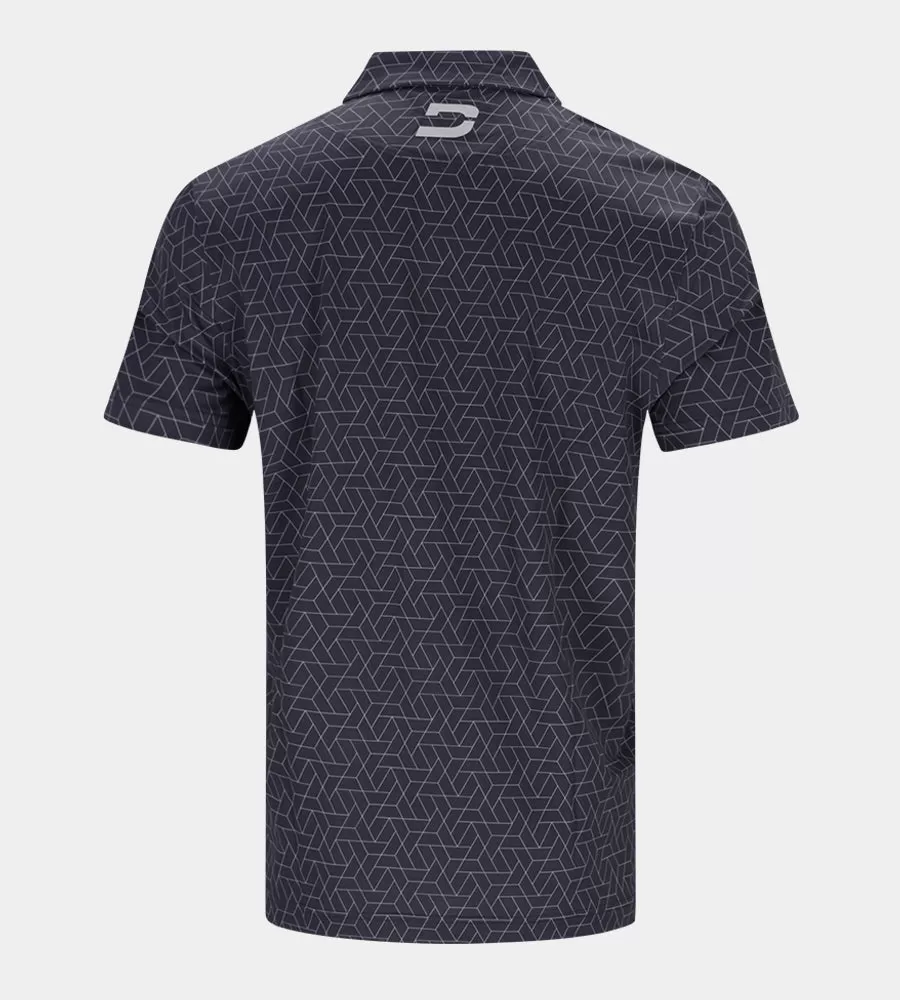 GEOMETRIC POLO - BLACK