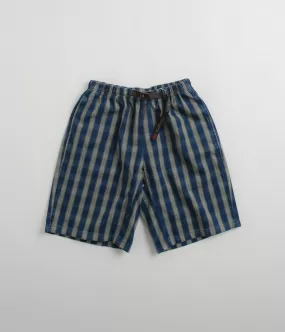 Gramicci OG Yarn Dye Shadow Plaid Jam Shorts - Blue