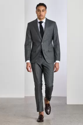 Greyson Suit - Grey POW with Brown Window Check